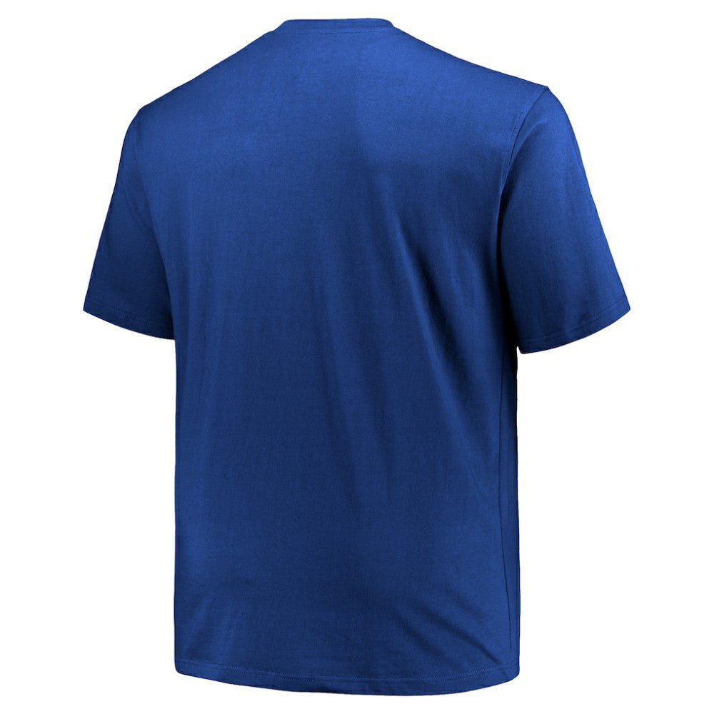 Chicago Cubs Profile Big & Tall Primary Logo T-Shirt Royal