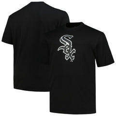 Chicago White Sox Profile Big & Tall Primary Logo T-Shirt Black
