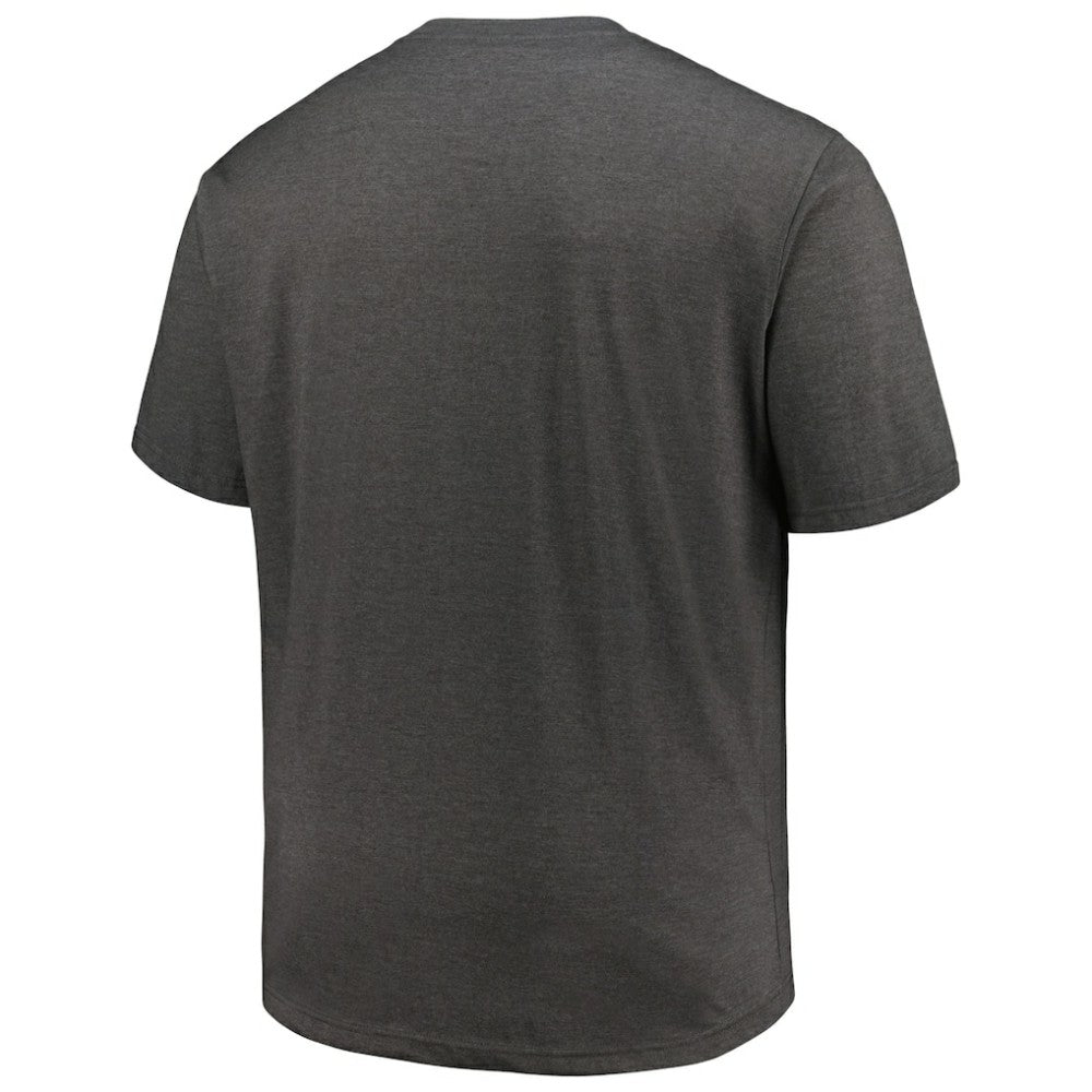 Baltimore Orioles Profile Big & Tall Weathered Logo T-Shirt Heather Black