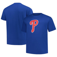 Philadelphia Phillies Profile Big & Tall Weathered Logo T-Shirt Royal