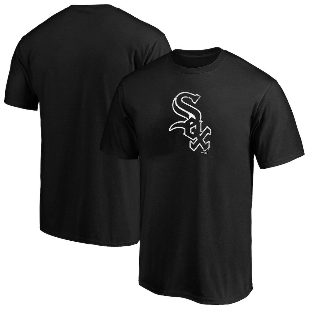 Chicago White Sox Profile Big & Tall Weathered Logo T-Shirt Heather Black