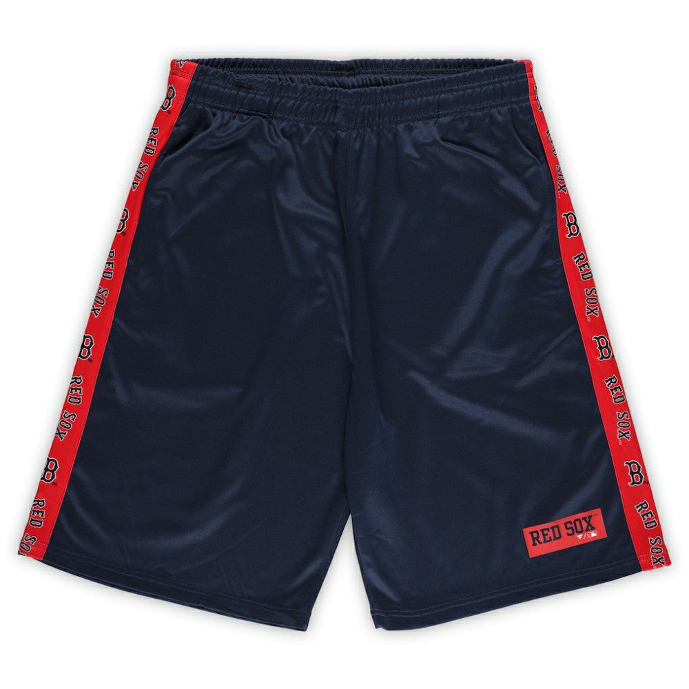Boston Red Sox Profile Big & Tall Fleece Shorts Navy