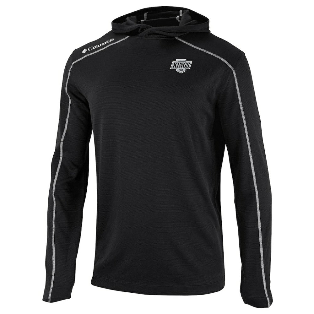 Los Angeles Kings Columbia Omni-Wick Shotgun Long Sleeve Hoodie T-Shirt Black