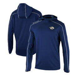 Nashville Predators Columbia Omni-Wick Shotgun Long Sleeve Hoodie T-Shirt Navy