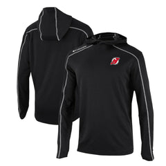 New Jersey Devils Columbia Omni-Wick Shotgun Long Sleeve Hoodie T-Shirt Black