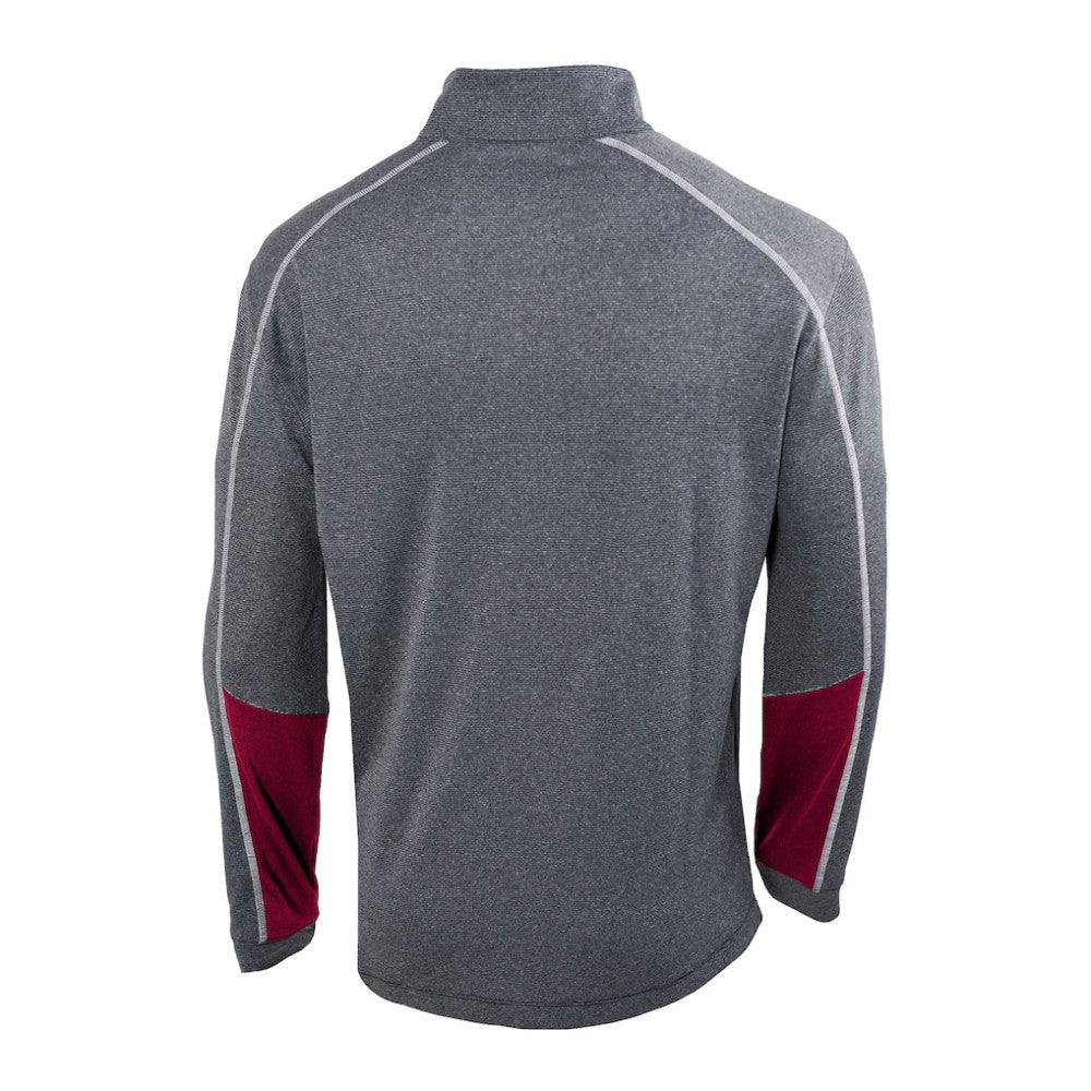 Colorado Avalanche Columbia Omni-Wick Shotgun 2.0 Quarter-Zip Pullover Top Gray/Purple