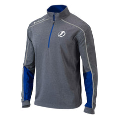 Tampa Bay Lightning Columbia Omni-Wick Shotgun 2.0 Quarter-Zip Pullover Top Gray/Blue