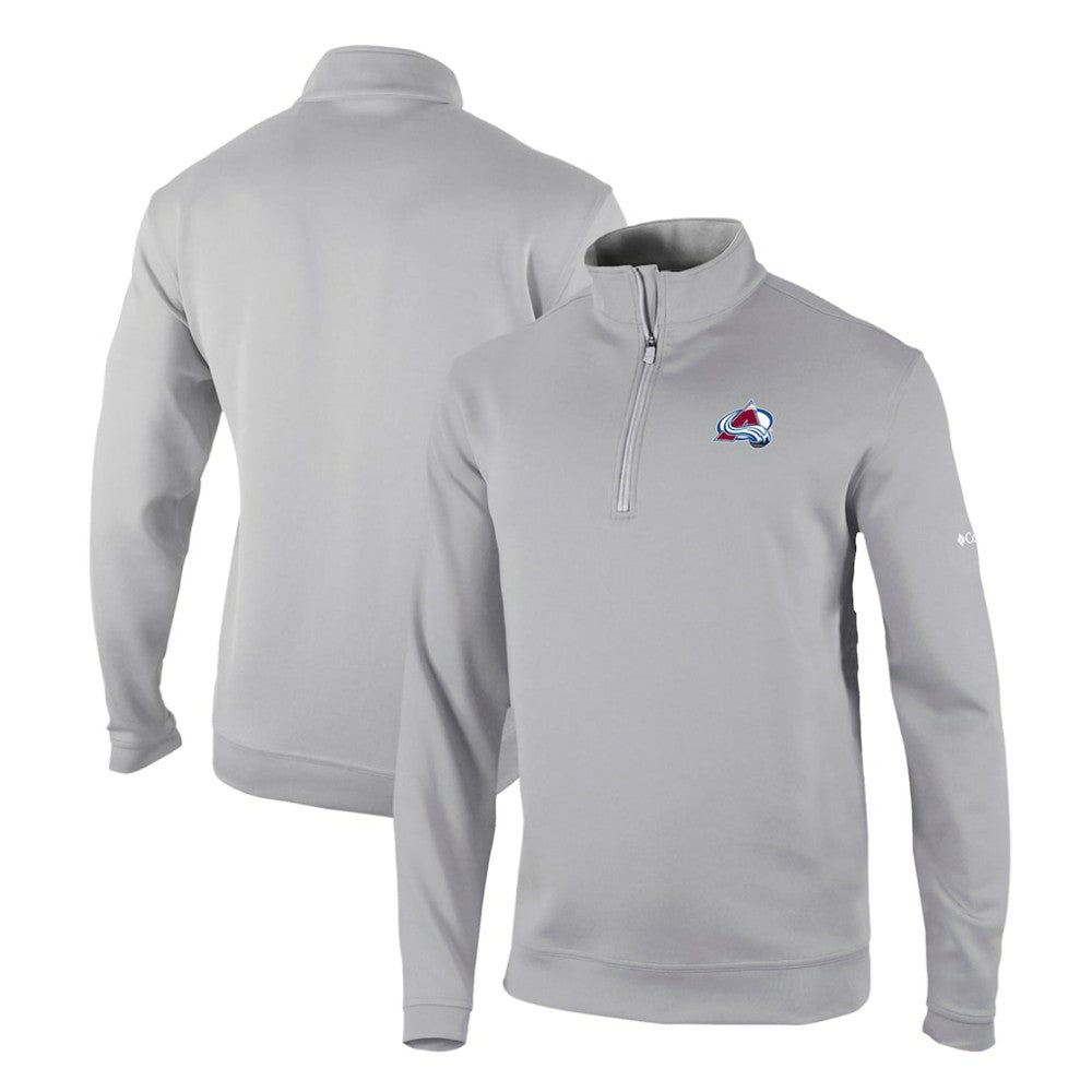 Colorado Avalanche Columbia Omni-Wick Wickhams Hills Half-Zip Pullover Top Gray
