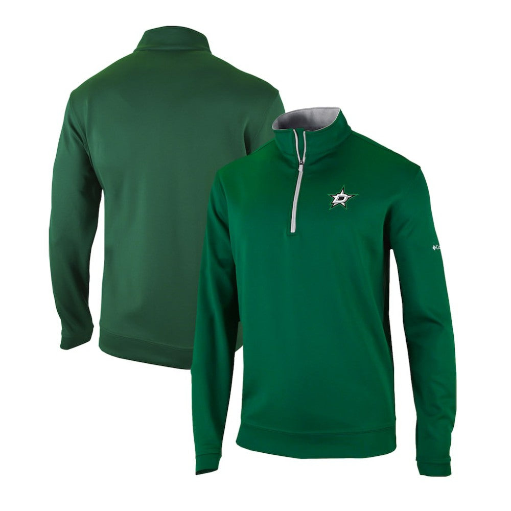 Dallas Stars Columbia Omni-Wick Wickhams Hills Half-Zip Pullover Top Green