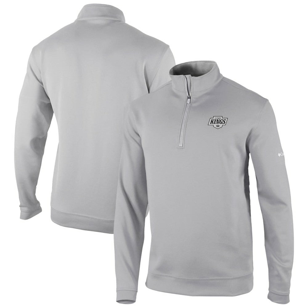 Los Angeles Kings Columbia Omni-Wick Wickhams Hills Half-Zip Pullover Top Gray