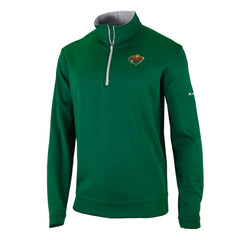 Minnesota Wild Columbia Omni-Wick Wickhams Hills Half-Zip Pullover Top Green