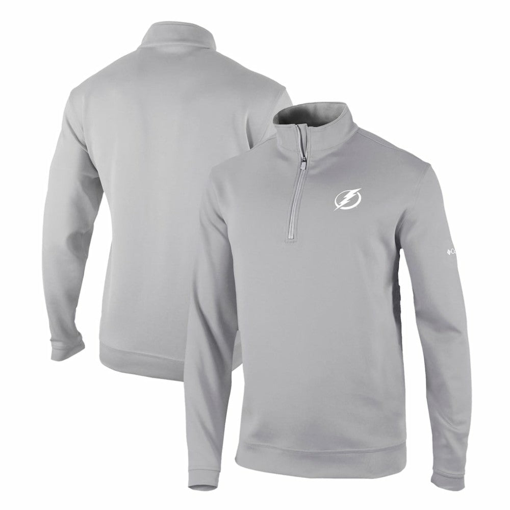 Tampa Bay Lightning Columbia Omni-Wick Wickhams Hills Half-Zip Pullover Top Gray