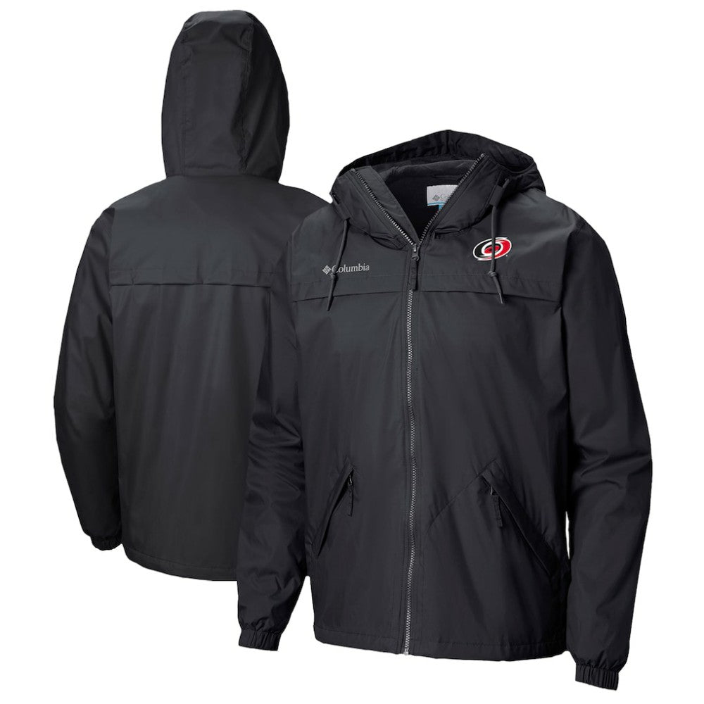 Carolina Hurricanes Columbia Oroville Creek Lightweight Full-Zip Windbreaker Jacket Black