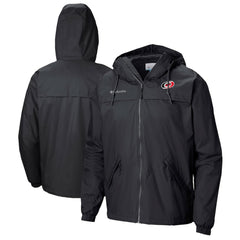 Carolina Hurricanes Columbia Oroville Creek Lightweight Full-Zip Windbreaker Jacket Black