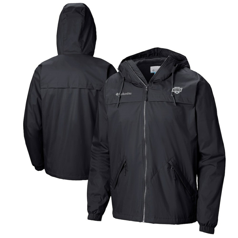 Los Angeles Kings Columbia Oroville Creek Lightweight Full-Zip Windbreaker Jacket Black