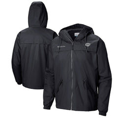 Los Angeles Kings Columbia Oroville Creek Lightweight Full-Zip Windbreaker Jacket Black