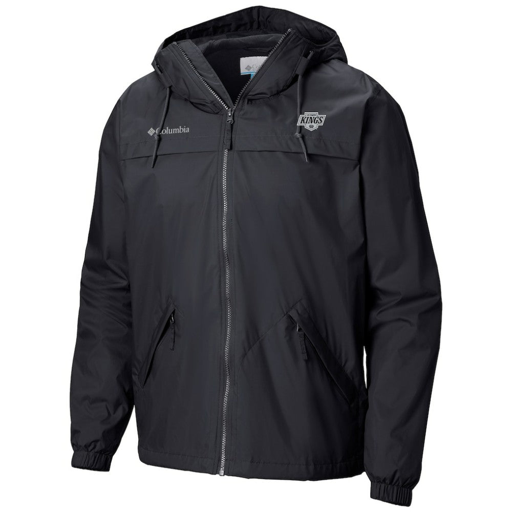 Los Angeles Kings Columbia Oroville Creek Lightweight Full-Zip Windbreaker Jacket Black