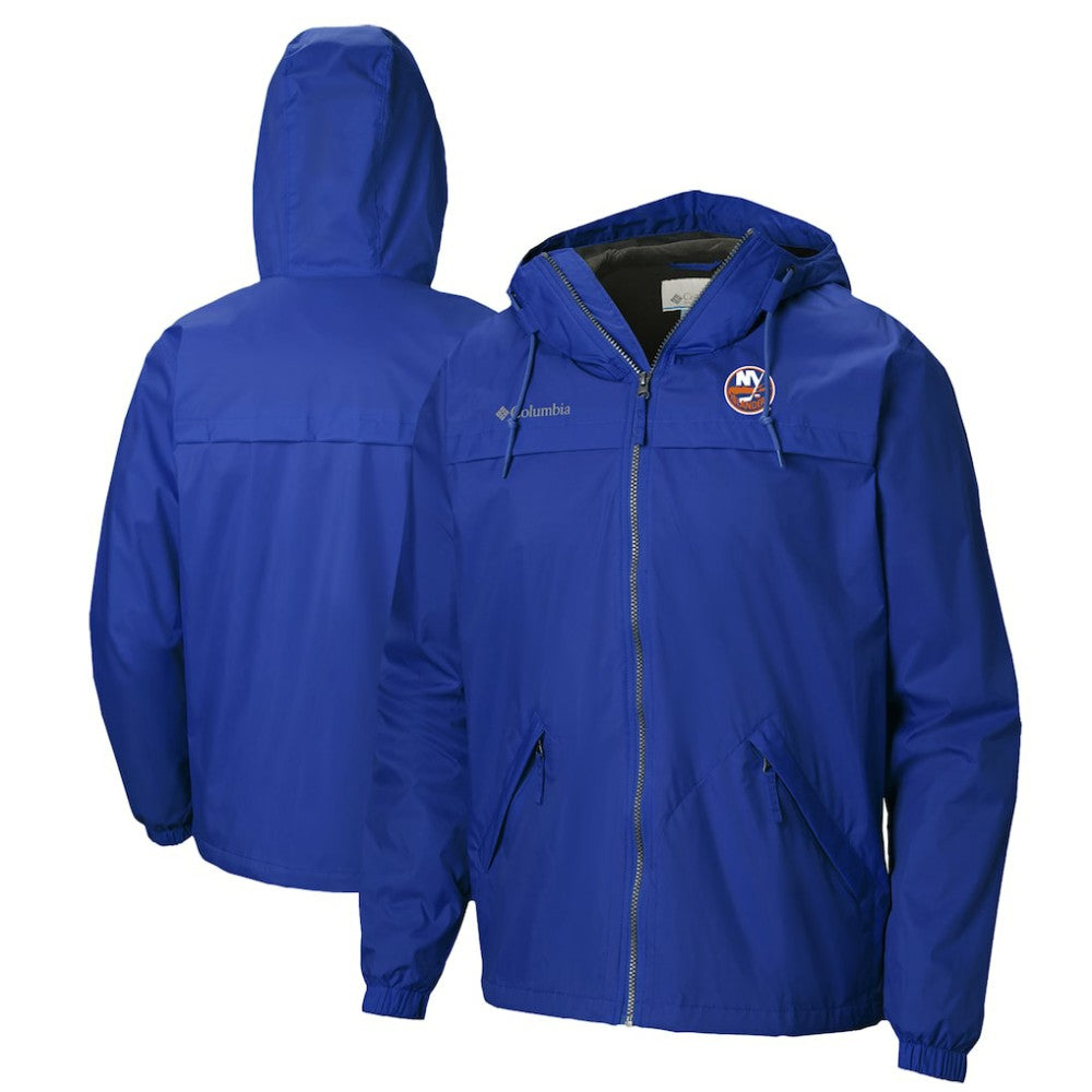 New York Islanders Columbia Oroville Creek Lightweight Full-Zip Windbreaker Jacket Blue