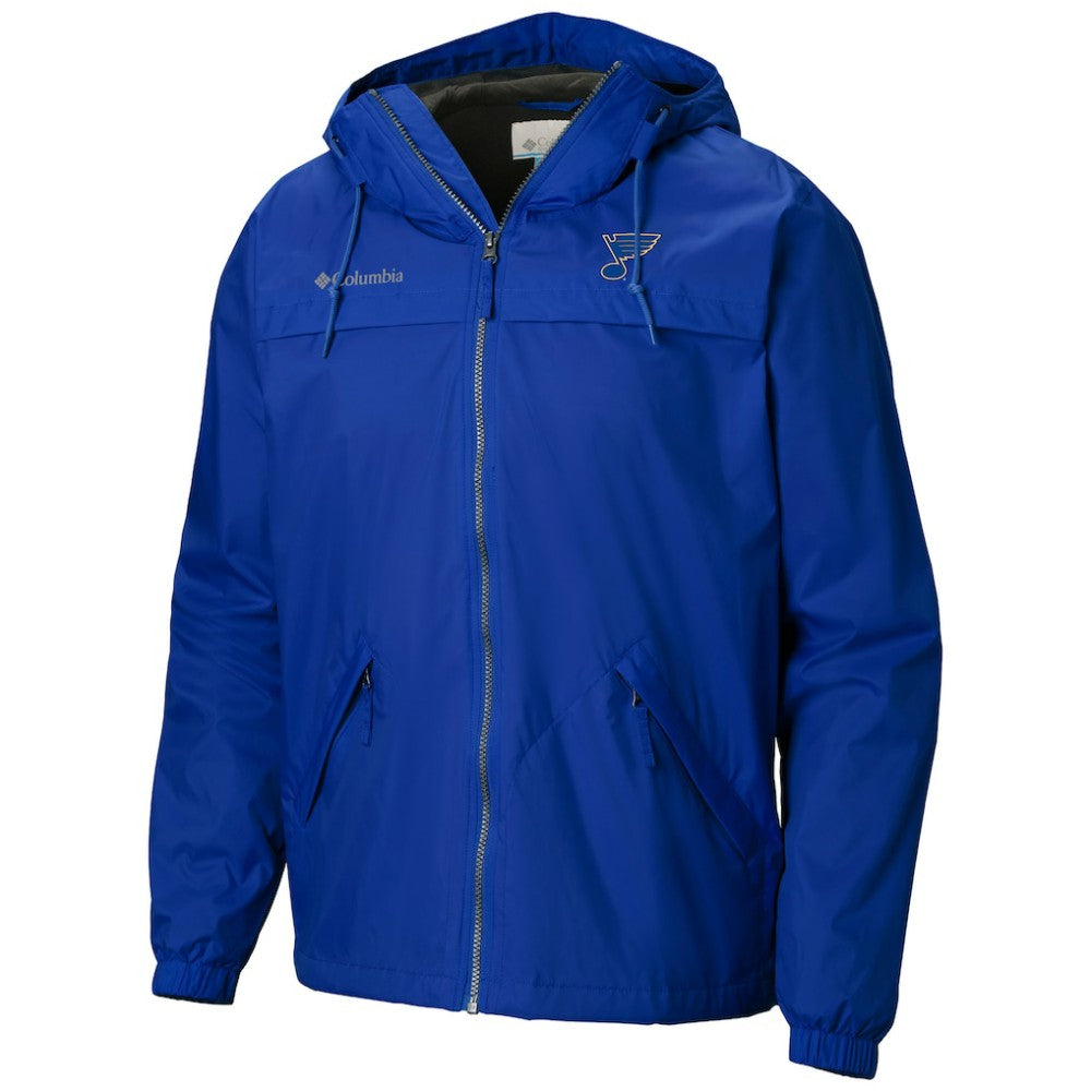 St. Louis Blues Columbia Oroville Creek Lightweight Full-Zip Windbreaker Jacket Blue