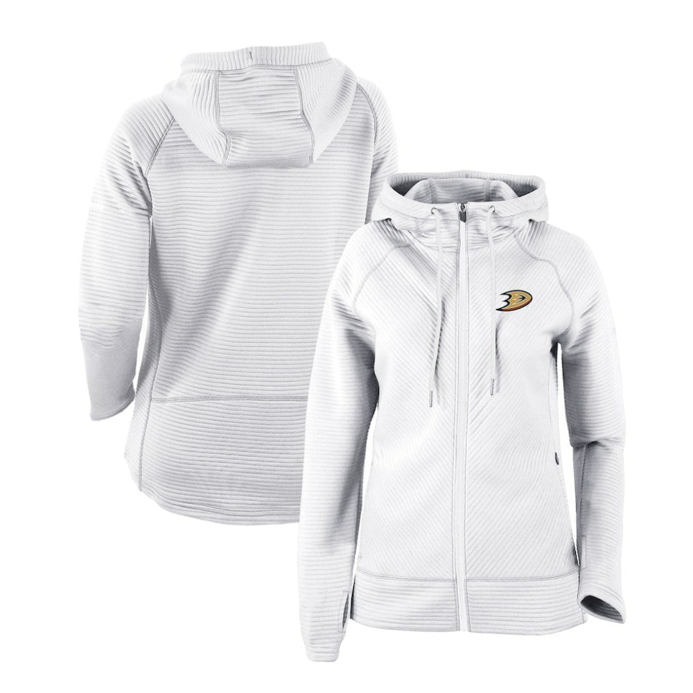 Anaheim Ducks Columbia Women's Omni-Wick Pack It Up Full-Zip Jacket White