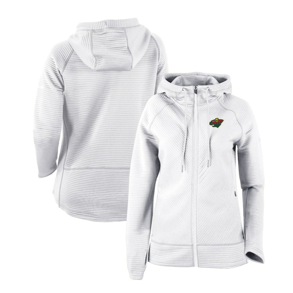 Minnesota Wild Columbia Women's Omni-Wick Pack It Up Full-Zip Jacket White