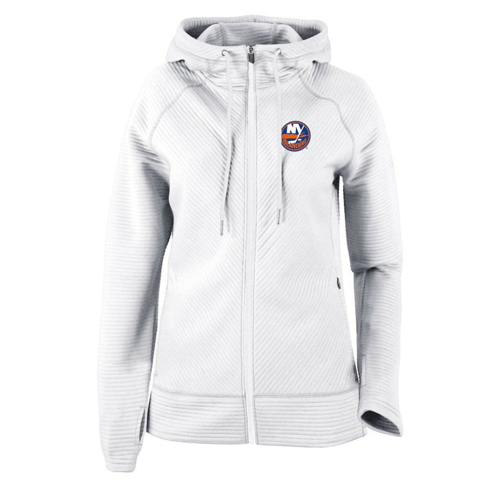 New York Islanders Columbia Women's Omni-Wick Pack It Up Full-Zip Jacket White