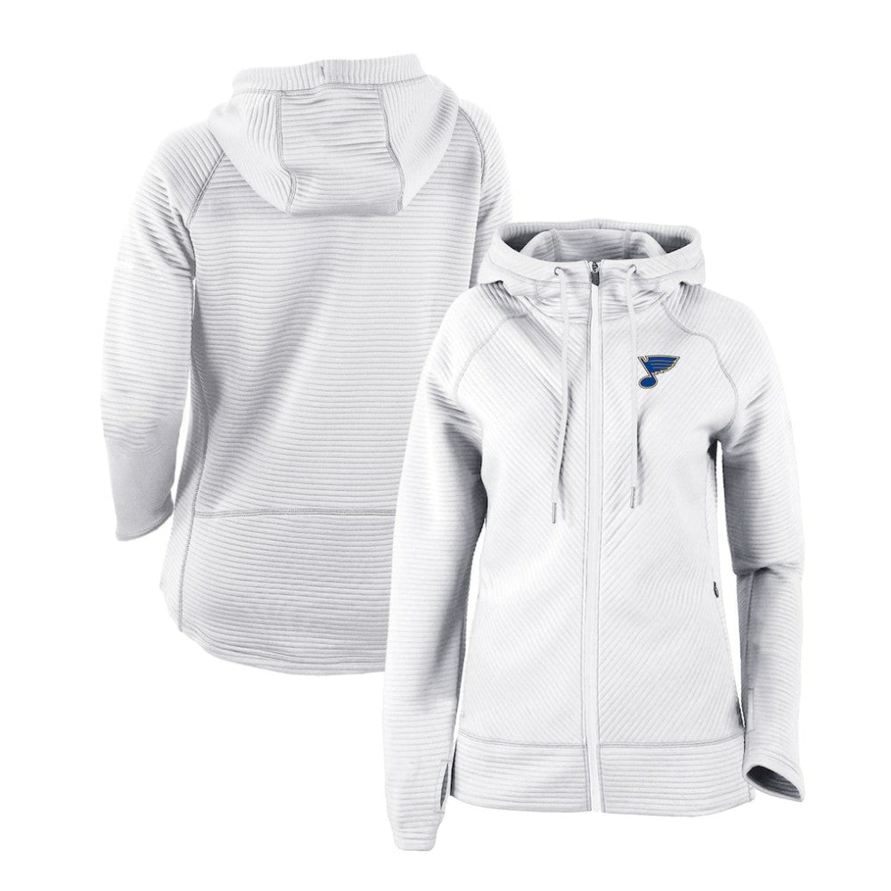 St. Louis Blues Columbia Women's Omni-Wick Pack It Up Full-Zip Jacket White