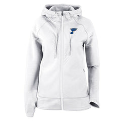 St. Louis Blues Columbia Women's Omni-Wick Pack It Up Full-Zip Jacket White