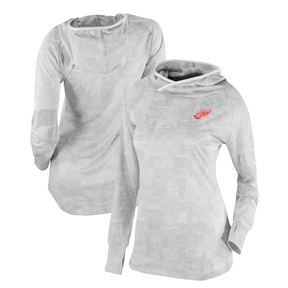 Detroit Red Wings Columbia Women's Omni-Wick Sunday Ball Pullover Hoodie White