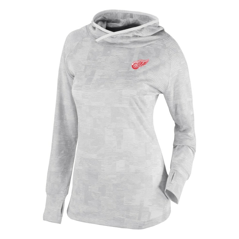 Detroit Red Wings Columbia Women's Omni-Wick Sunday Ball Pullover Hoodie White