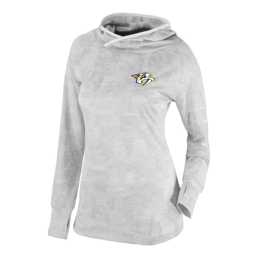 Nashville Predators Columbia Women's Omni-Wick Sunday Ball Pullover Hoodie White