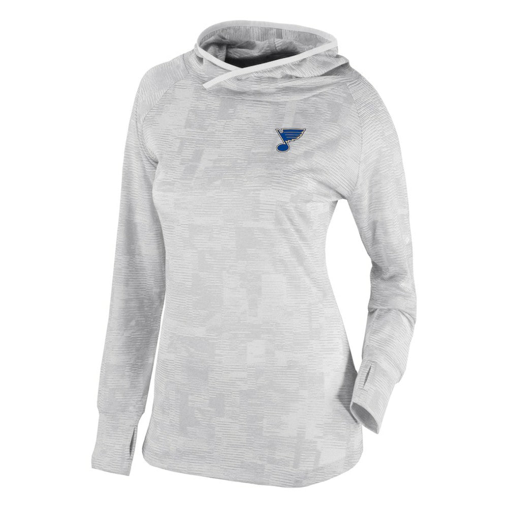 St. Louis Blues Columbia Women's Omni-Wick Sunday Ball Pullover Hoodie White