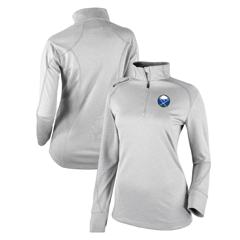 Buffalo Sabres Columbia Women's Omni-Wick Shotgun 2.0 Quarter-Zip Pullover Top White