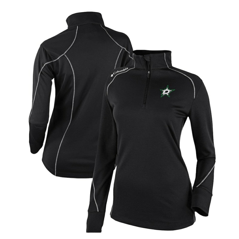 Dallas Stars Columbia Women's Omni-Wick Shotgun 2.0 Quarter-Zip Pullover Top Black