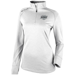 Los Angeles Kings Columbia Women's Omni-Wick Shotgun 2.0 Quarter-Zip Pullover Top White
