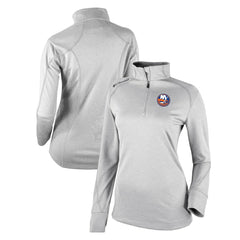 New York Islanders Columbia Women's Omni-Wick Shotgun 2.0 Quarter-Zip Pullover Top White