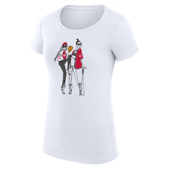 Cincinnati Reds G-III 4Her by Carl Banks Women's Super-Slim Fit Lightweight Baseball Girls T-Shirt White