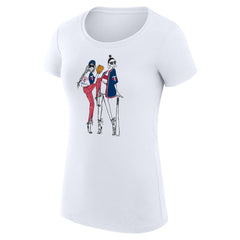 Minnesota Twins G-III 4Her by Carl Banks Women's Super-Slim Fit Lightweight Baseball Girls T-Shirt White