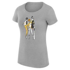 Pittsburgh Pirates G-III 4Her by Carl Banks Women's Super-Slim Fit Lightweight Baseball Girls T-Shirt Heather Gray