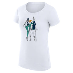 Seattle Mariners G-III 4Her by Carl Banks Women's Super-Slim Fit Lightweight Baseball Girls T-Shirt White