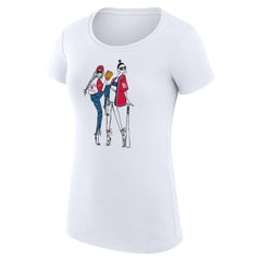 St. Louis Cardinals G-III 4Her by Carl Banks Women's Super-Slim Fit Lightweight Baseball Girls T-Shirt White