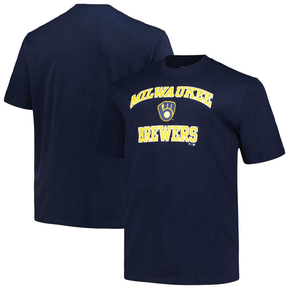 Milwaukee Brewers Profile Big & Tall Heart & Soul T-Shirt Navy
