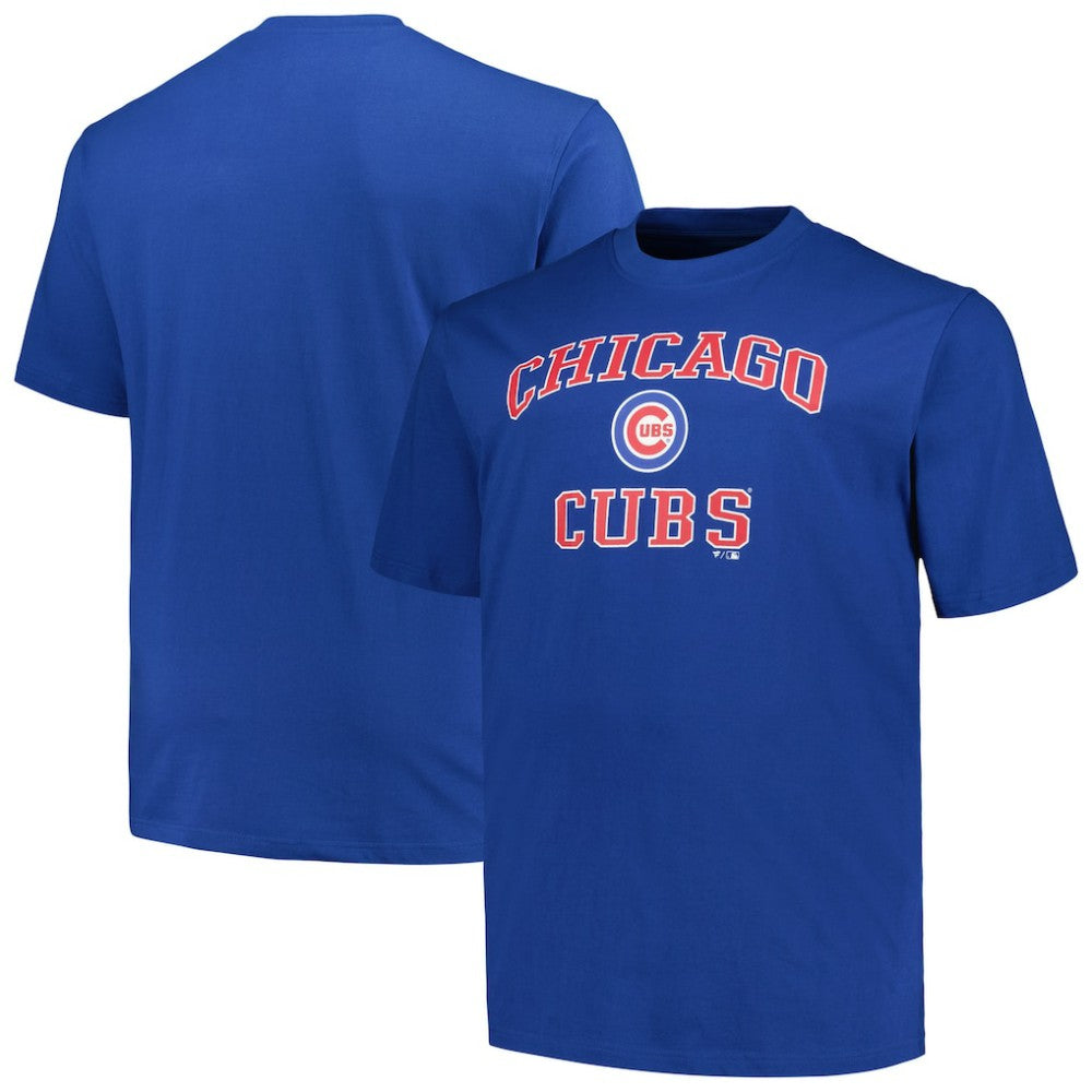Chicago Cubs Profile Big & Tall Heart & Soul T-Shirt Royal