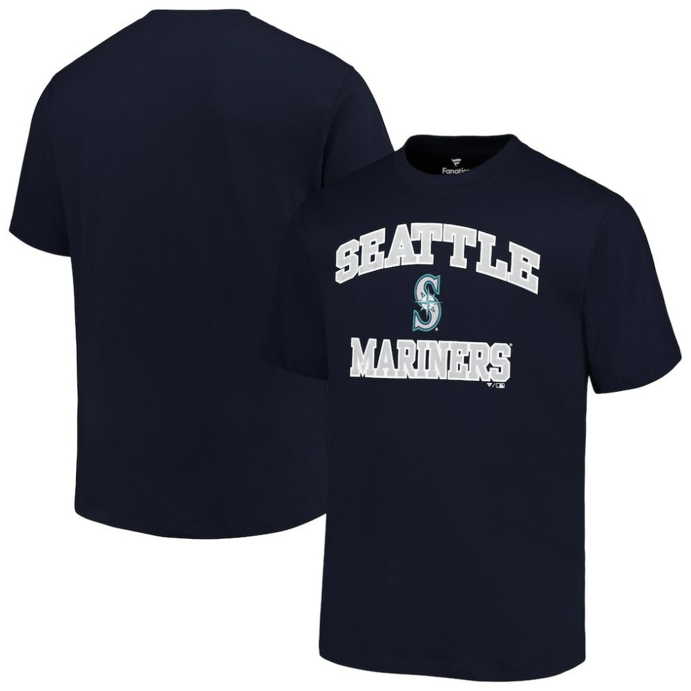 Seattle Mariners Profile Big & Tall Heart & Soul T-Shirt Navy