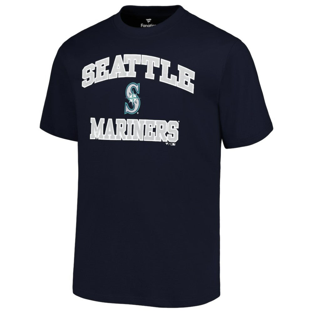 Seattle Mariners Profile Big & Tall Heart & Soul T-Shirt Navy