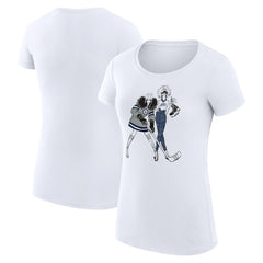 Winnipeg Jets G-III 4Her by Carl Banks Women's Super-Slim Fit Lightweight Hockey Girls T-Shirt White