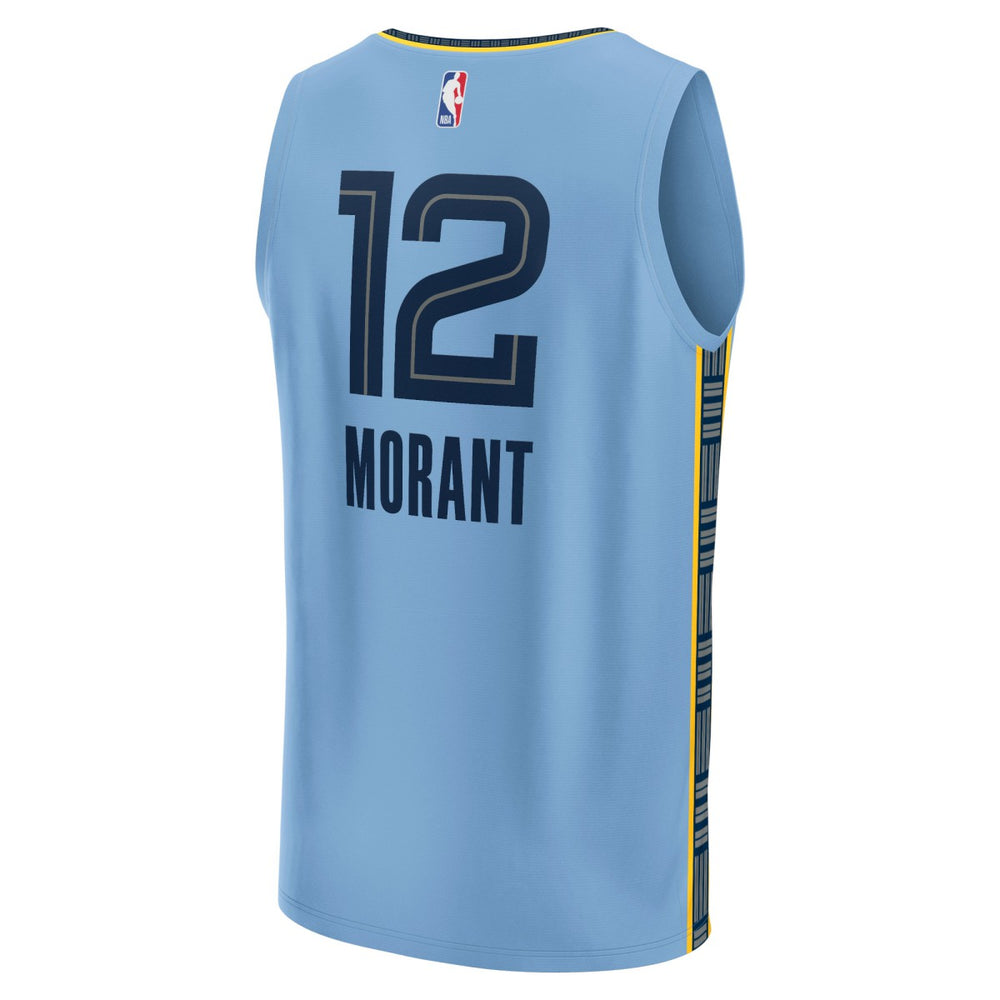 Ja Morant Memphis Grizzlies Youth Fast Break Replica Player Jersey - Statement Edition - Light Blue