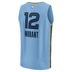 Ja Morant Memphis Grizzlies Youth Fast Break Replica Player Jersey - Statement Edition - Light Blue