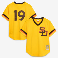 Tony Gwynn San Diego Padres Authentic Batting Practice Jersey Gold | Mitchell & Ness