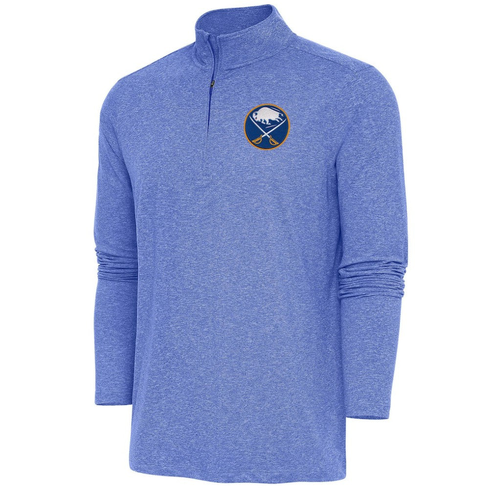 Buffalo Sabres Antigua Hunk Quarter-Zip Pullover Top Heather Royal